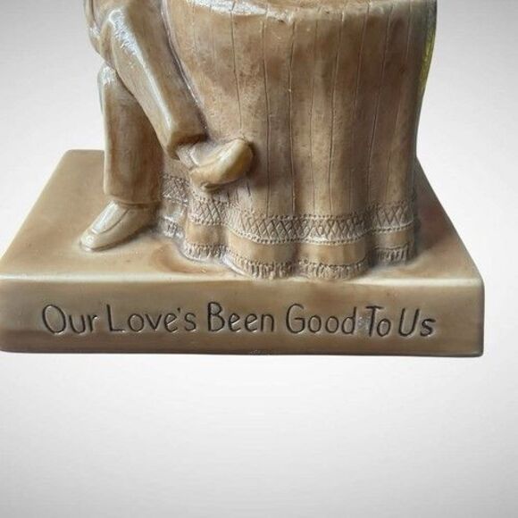 VTG 71s R&W Berries Resin Couples Figurine Our Love’s Been Good To Us 6.5"X4.5" - Picture 4 of 12